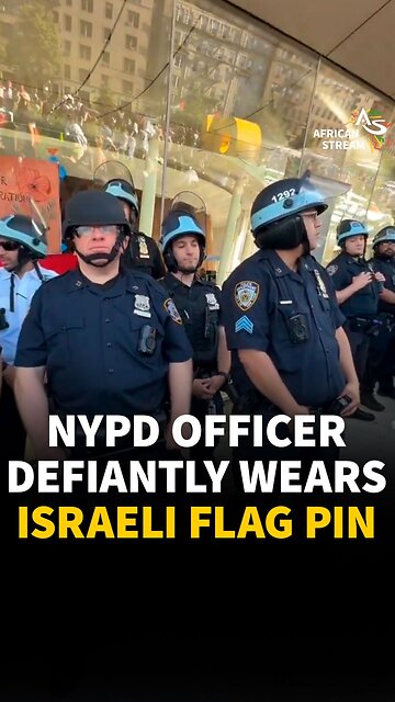 NYPD OFFICER DEFIANTLY WEARS ISRAELI FLAG PIN