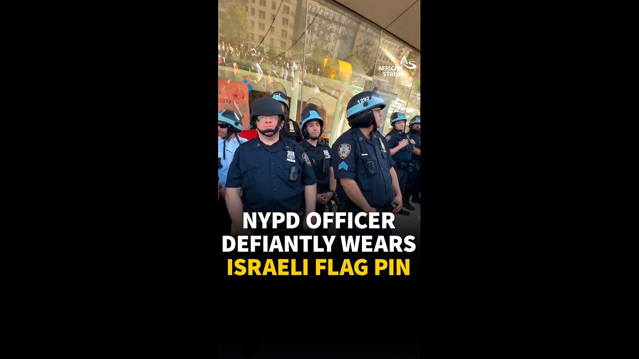 NYPD OFFICER DEFIANTLY WEARS ISRAELI FLAG PIN