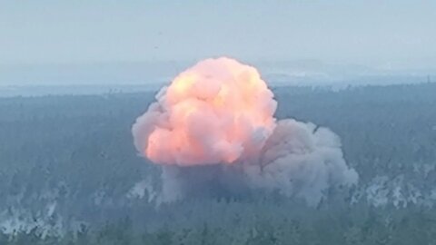 UR-77 mine clearer being used against Ukrainian positions near Kremannaya