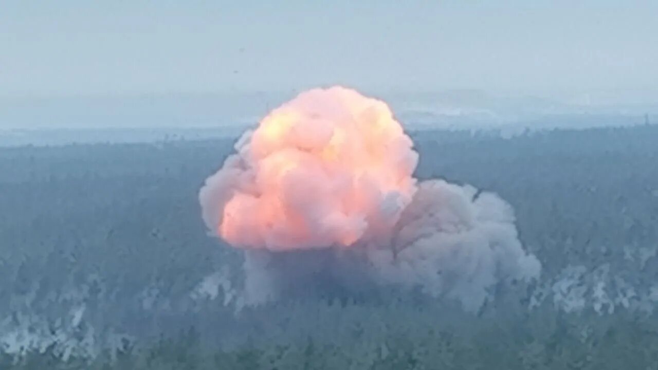 UR-77 mine clearer being used against Ukrainian positions near Kremannaya