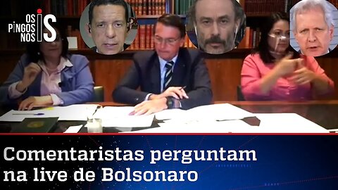 EXCLUSIVO: Entrevista durante a live de Jair Bolsonaro de 27/08/20