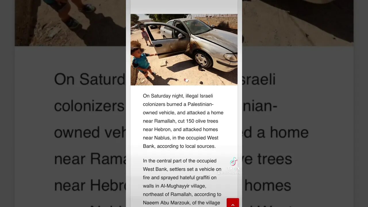 #Short #raid #fire #cars #homes #olive #trees #westbank #Palestine