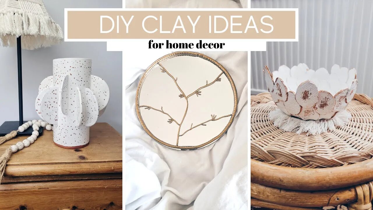 DIY CLAY HOME DECOR Ideas | Air Dry Clay & Polymer Clay projects