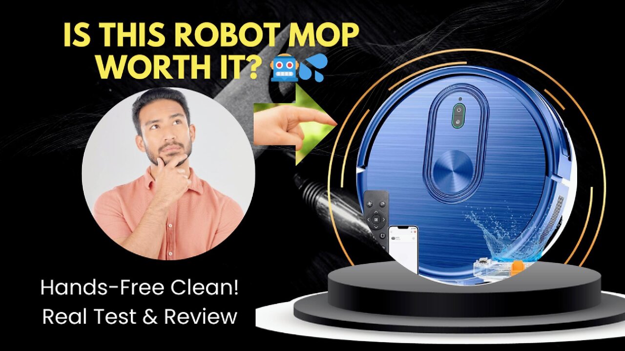 Mopping & Vacuum Robot in Action! | Hands-Free Cleaning Review