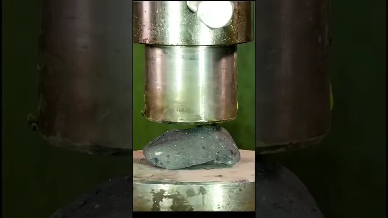 Hydraulic press vs rock!