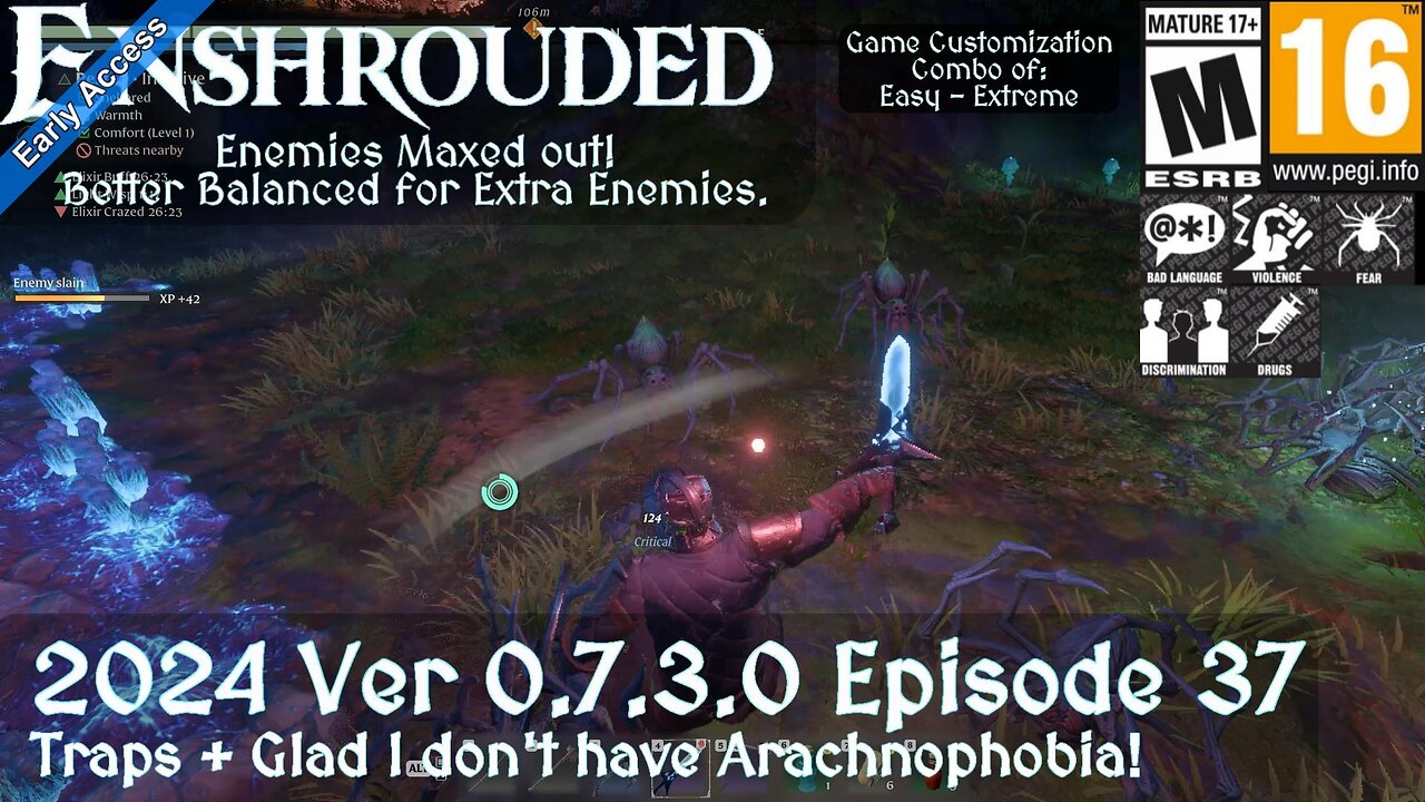 Enshrouded (2024 Episode 37) Traps + Glad I don't have Arachnophobia!