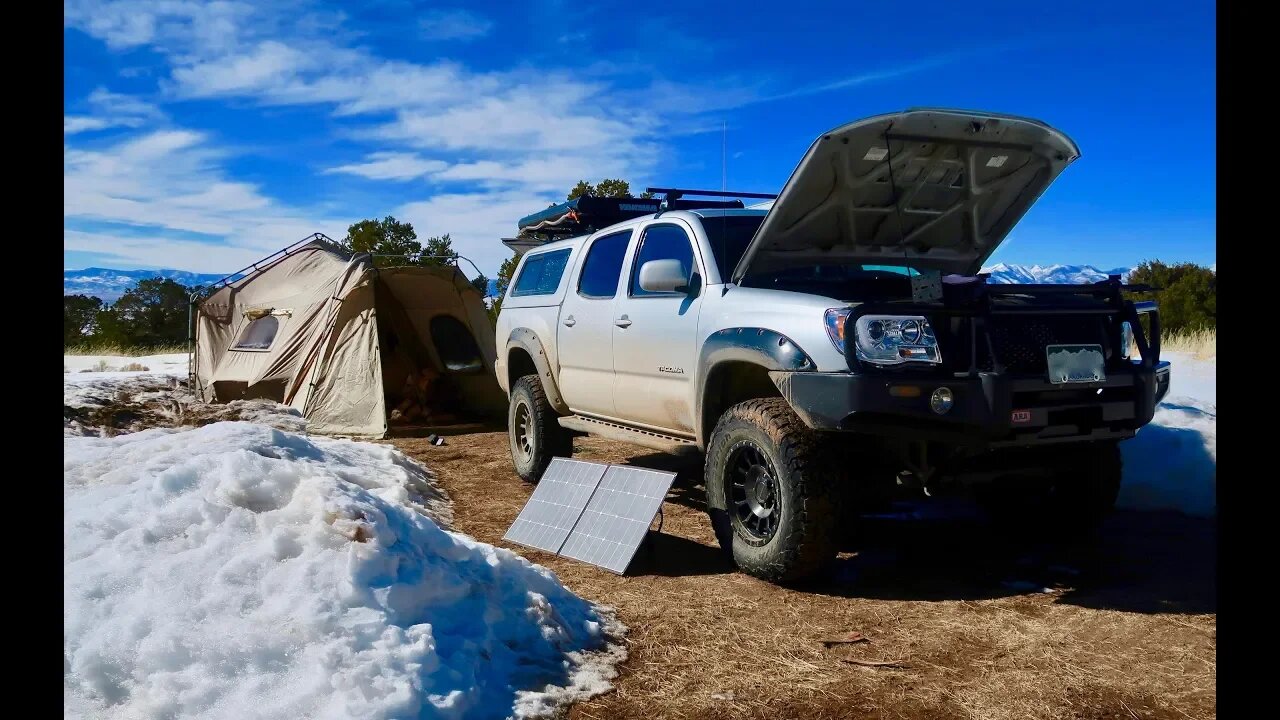 Living Off-Grid in a Tent w/ Wood Stove: STRANDED AT CAMP