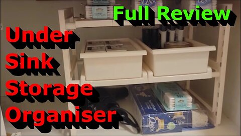 Under Sink Storage Organizer - Full Assembly & Review