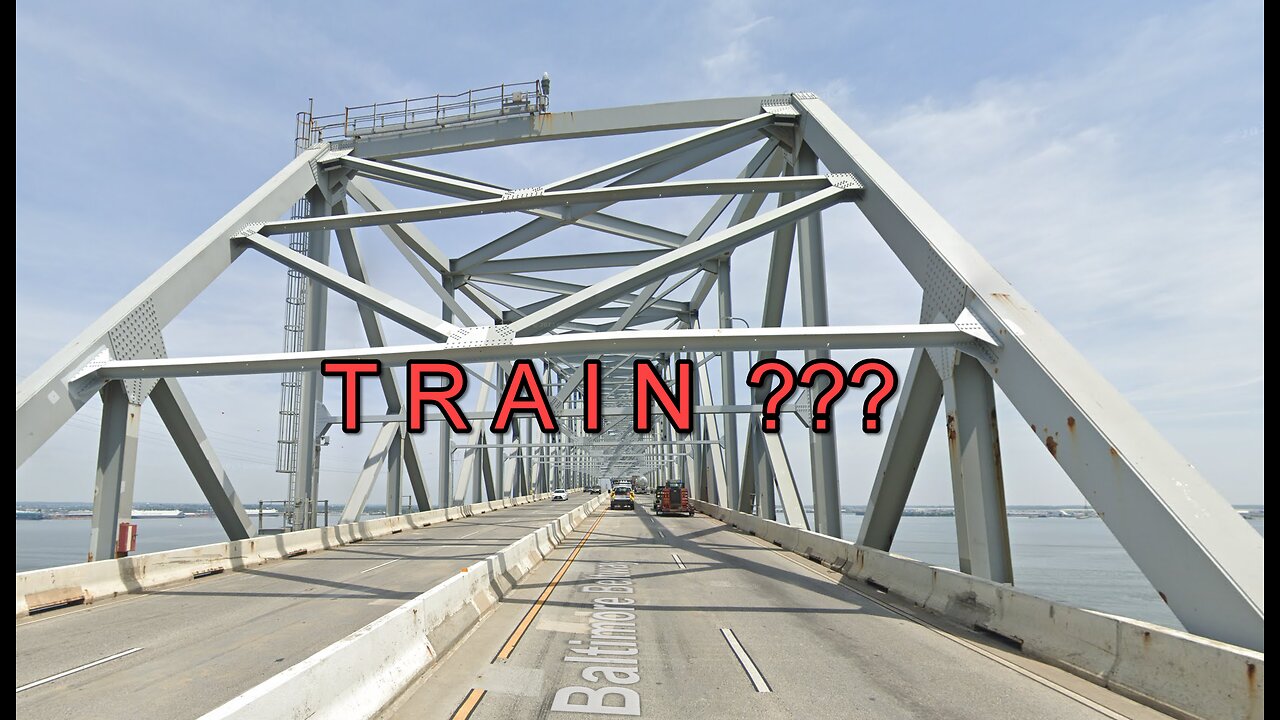 FJB commuted by TRAIN over Baltimore bridge which is without railway tracks