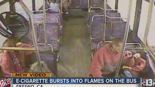 E-cigarette explodes on bus in California