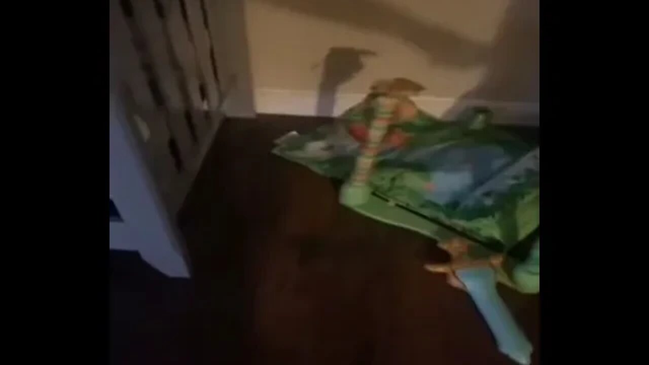 What's in the crib with that baby?