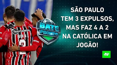 São Paulo GOLEIA na Sula; Flamengo PEGA Santos, e Palmeiras REENCONTRA Felipão pelo BR | BATE-PRONTO