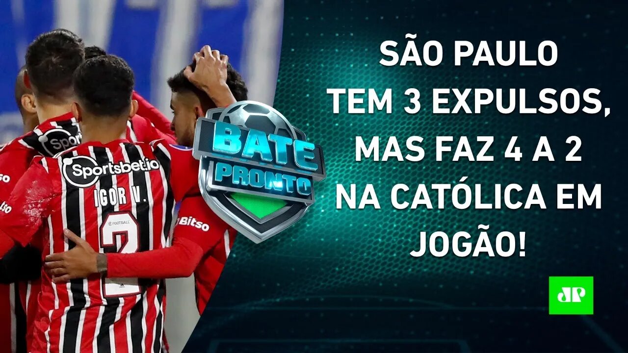 São Paulo GOLEIA na Sula; Flamengo PEGA Santos, e Palmeiras REENCONTRA Felipão pelo BR | BATE-PRONTO