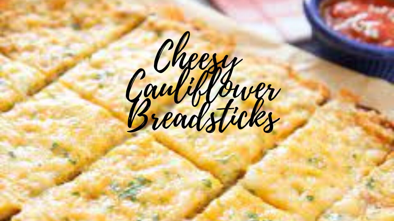 Cheesy Cauliflower Breadsticks