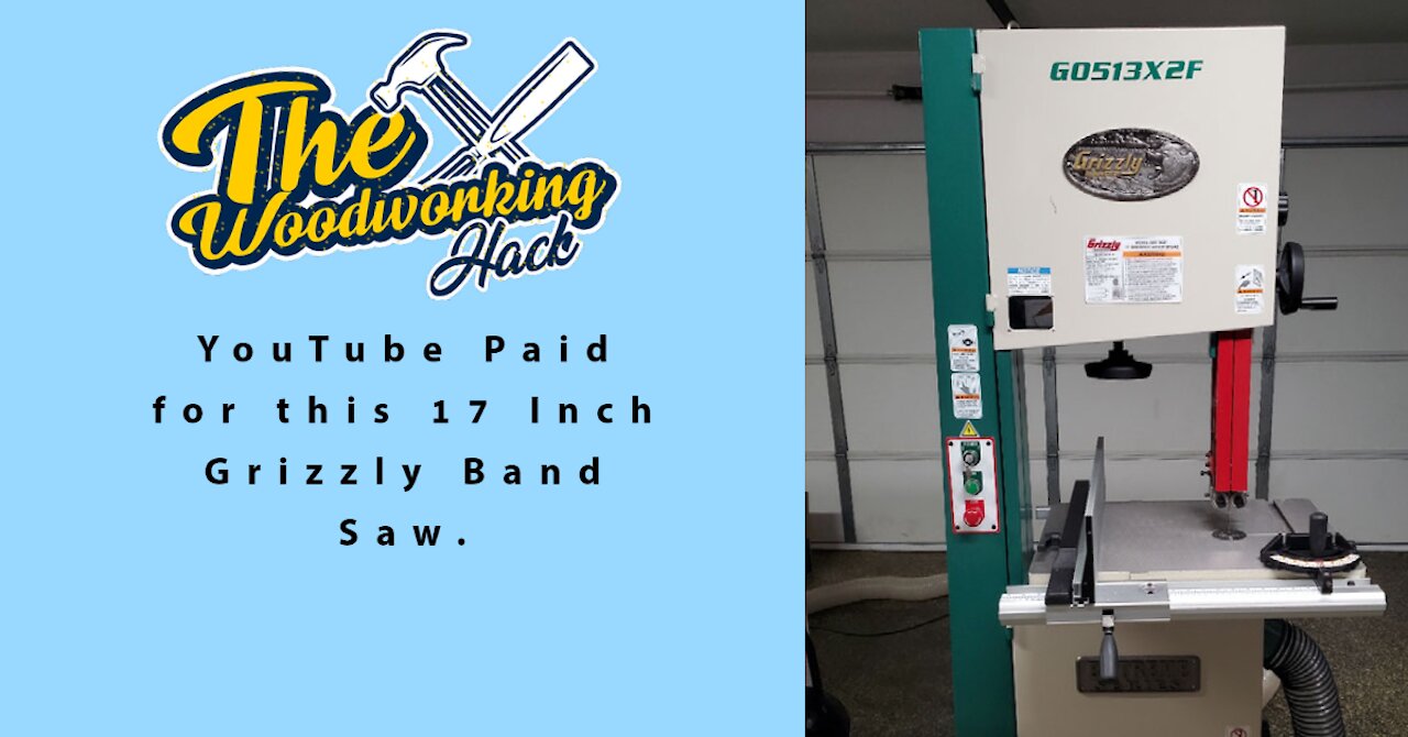 YouTube Paid for this Grizzly G0513X2F 17 Inch Band Saw. Unboxing and review