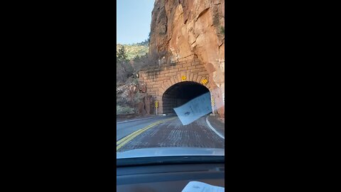 Zion national park tunnel drive