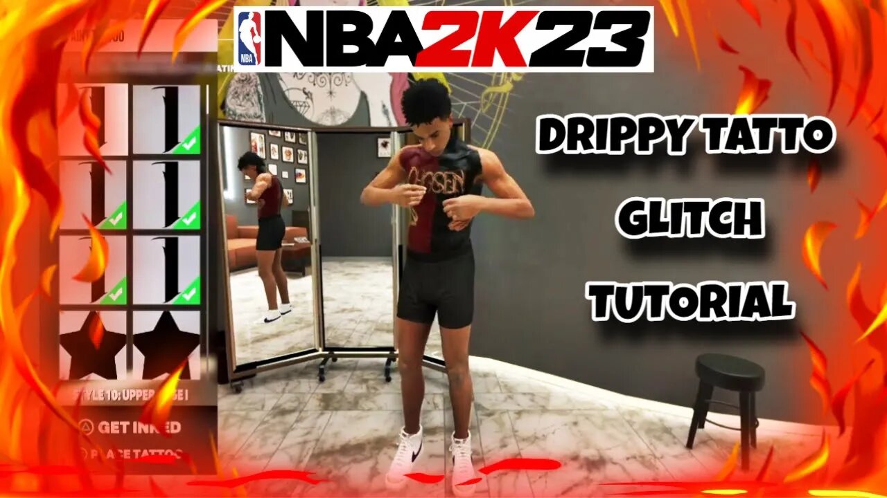 *Best Drippy Tattoo Tutorial* Tattoo Glitch NBA2K23! How To Free Tattoos NBA2K23