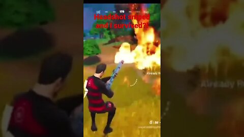 Close Call Victory Royale in Fortnite! (Survived sniper headshot)