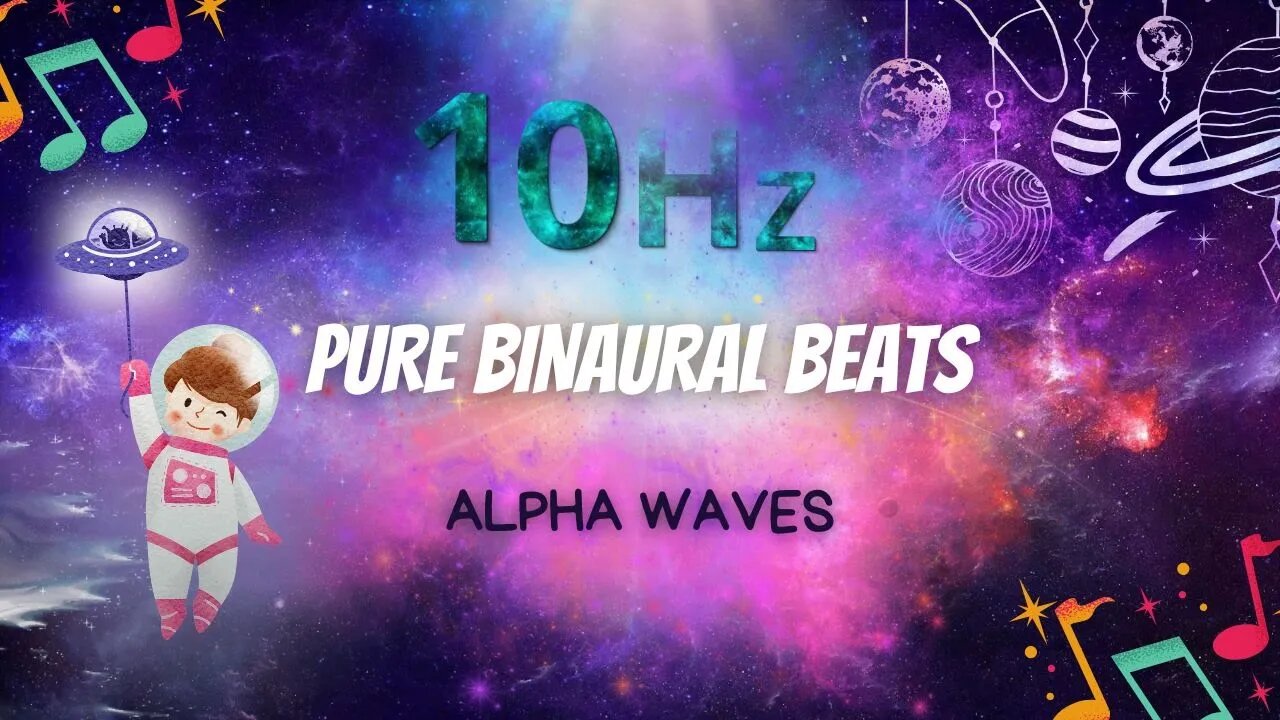 Pure Binaural Beats ⭐10 Hz Alpha Waves ⭐Circadian regulation ⭐Spiritual awakening⭐