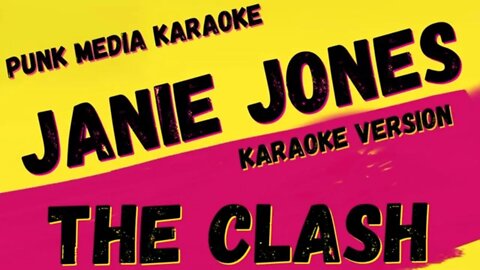 THE CLASH ✴ JANIE JONES ✴ KARAOKE INSTRUMENTAL ✴ PMK