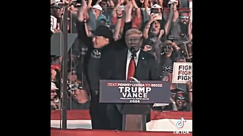 TRUMP❤️🇺🇸🥇🪽PRESENTS ELON MUSK🤍🇺🇸🏅🪽🕺🪅AT BUTLER, PA RALLY💙🇺🇸🏅🪽🕺⭐️