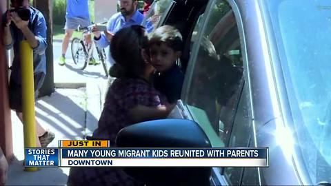 Many young migrant kids reunited with their parents