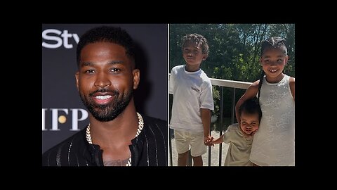 Tristan Thompson Shares Rare Photo Update of Kids Prince, True and Tatum