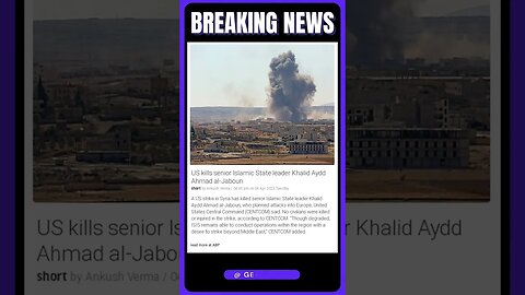 U.S. Strike Takes Out Senior Islamic State Leader Responsible For Planning Attacks Into Europe