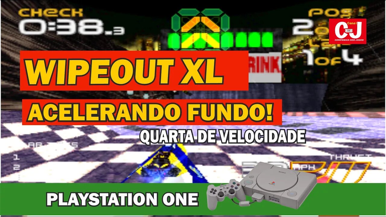 Quarta de Velocidade | Acelerando fundo em "WipeOut XL" para PSX!