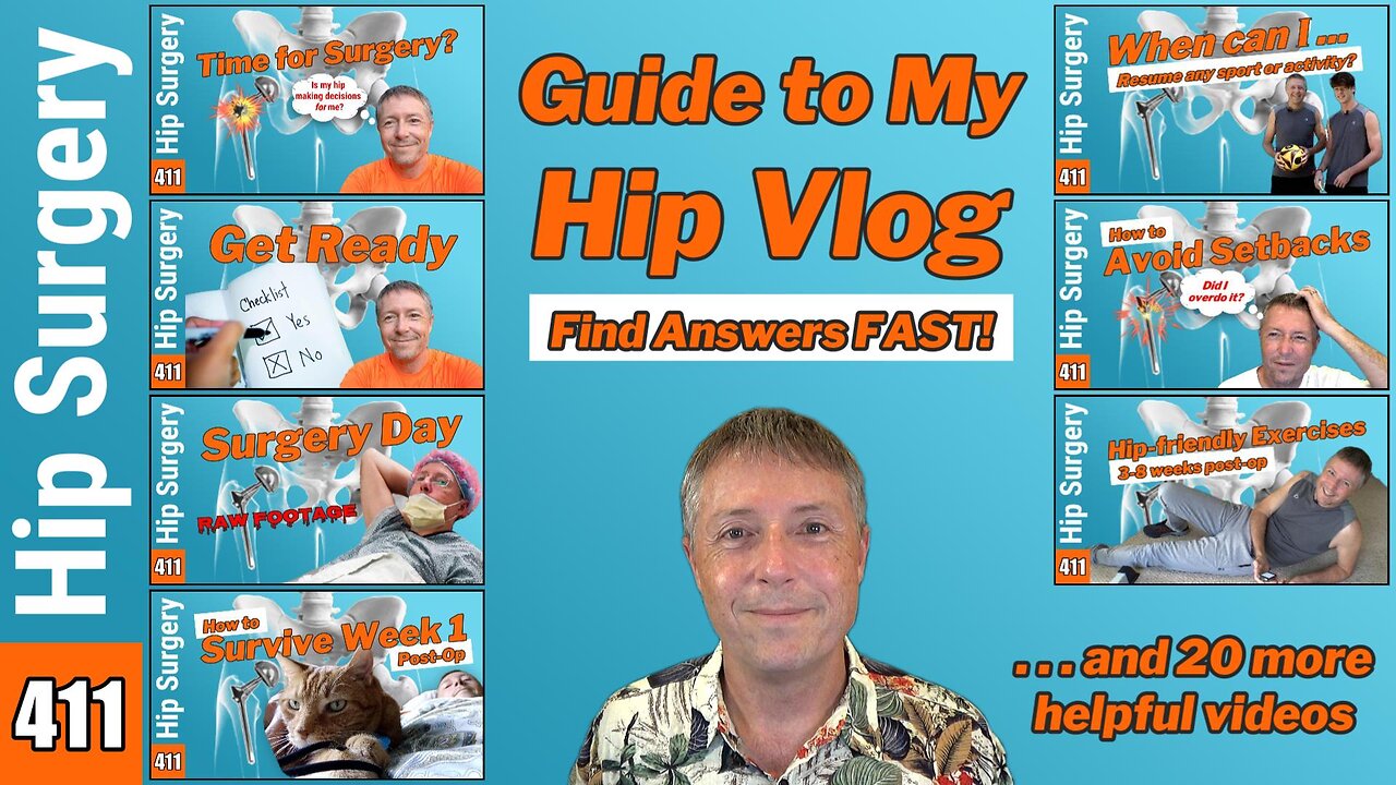 Find Answers FAST! 👀 Guide to my Hip Surgery Recovery Vlog