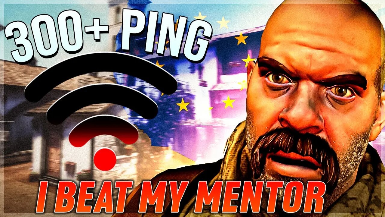 I challenged my mentor with 300 PING! #csgo