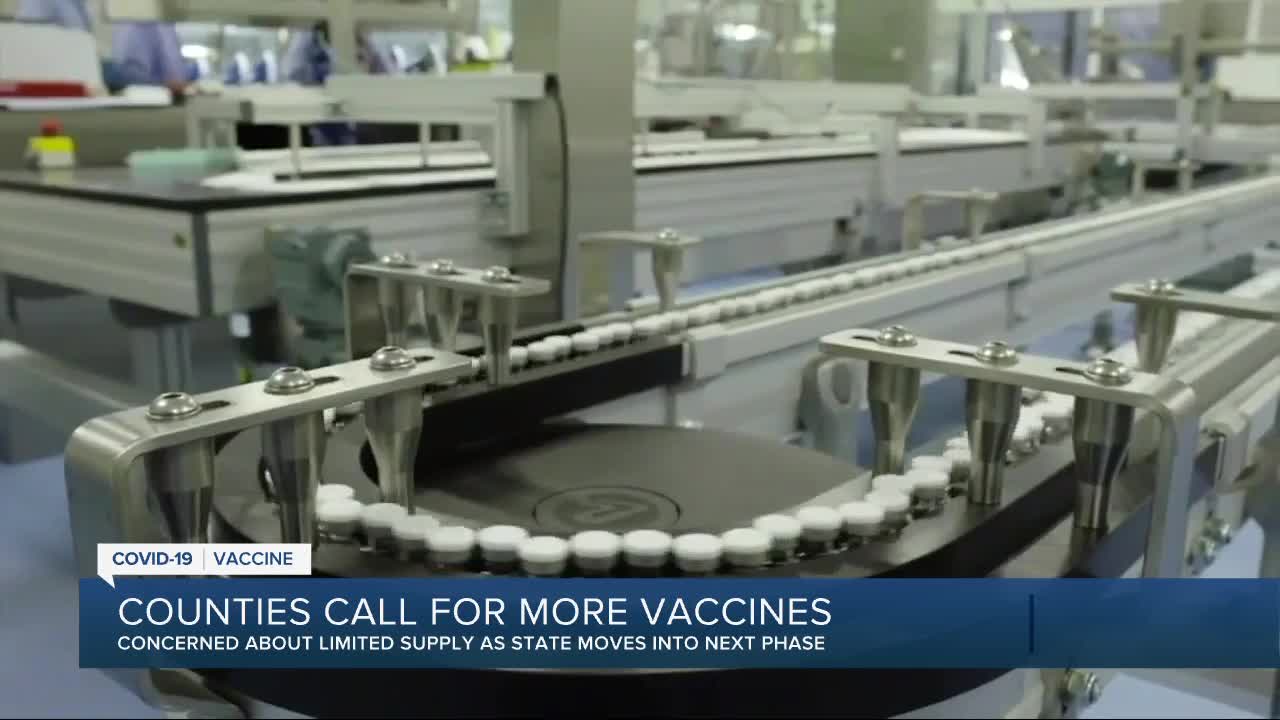 Counties call for more vaccine