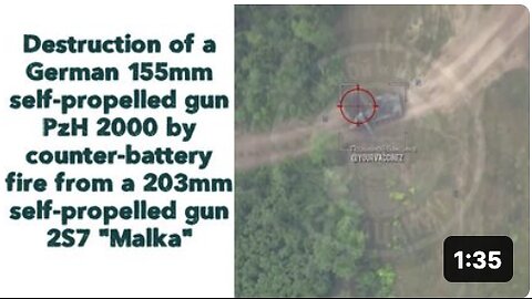 🇷🇺🇺🇦 Destruction of a German 155-mm self-propelled gun PzH 2000