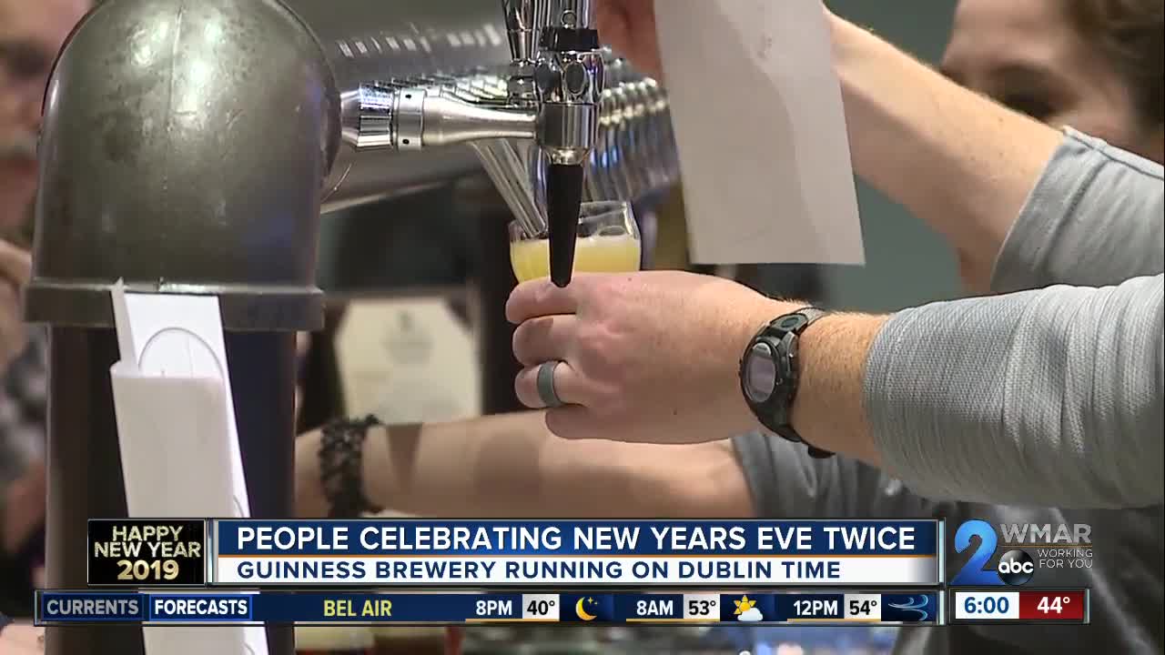 Baltimore County's Guinness Brewery rings in the new year on Dublin time