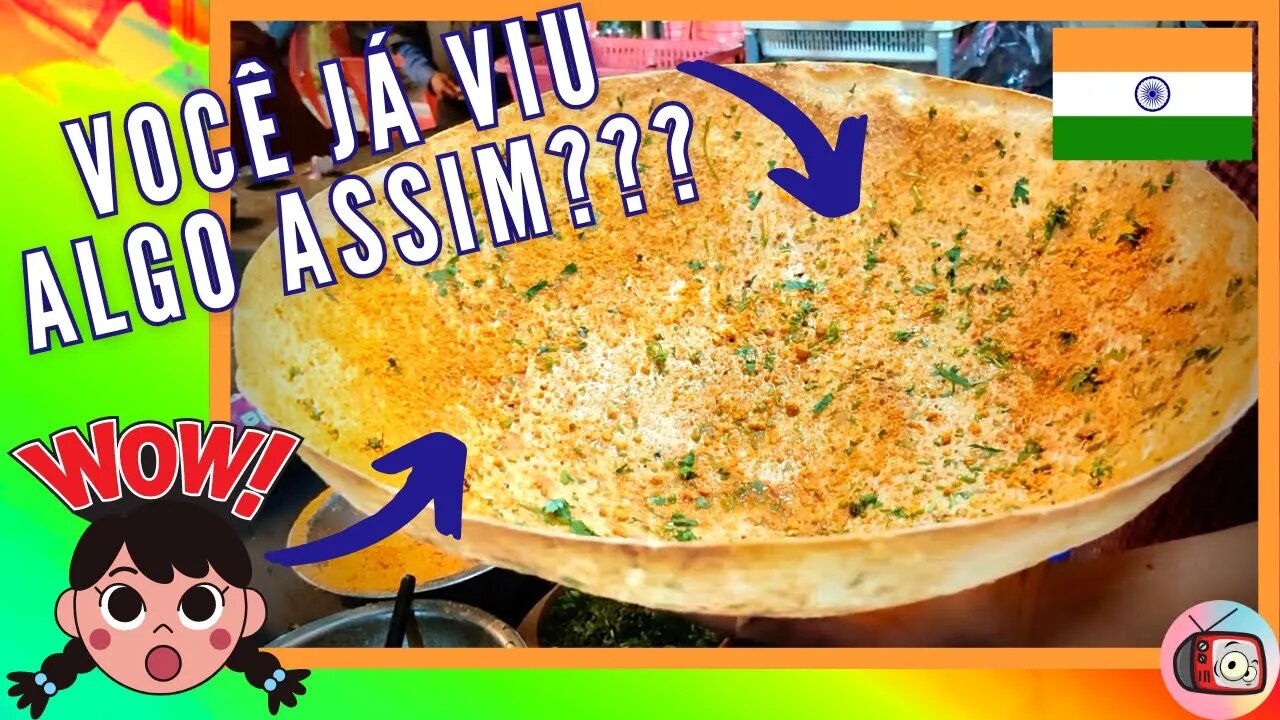 Reagindo a Comidas de Rua: ÍNDIA! CONHEÇA o GIGANTESCO KHAKHRA INDIANO! | Veja Aqui #21