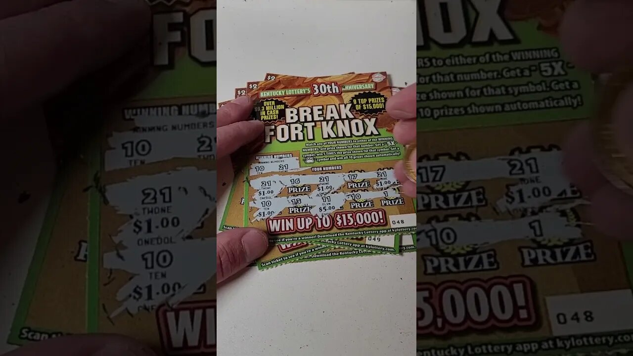 $2 Fort Knox Lottery Ticket Test! #lottery