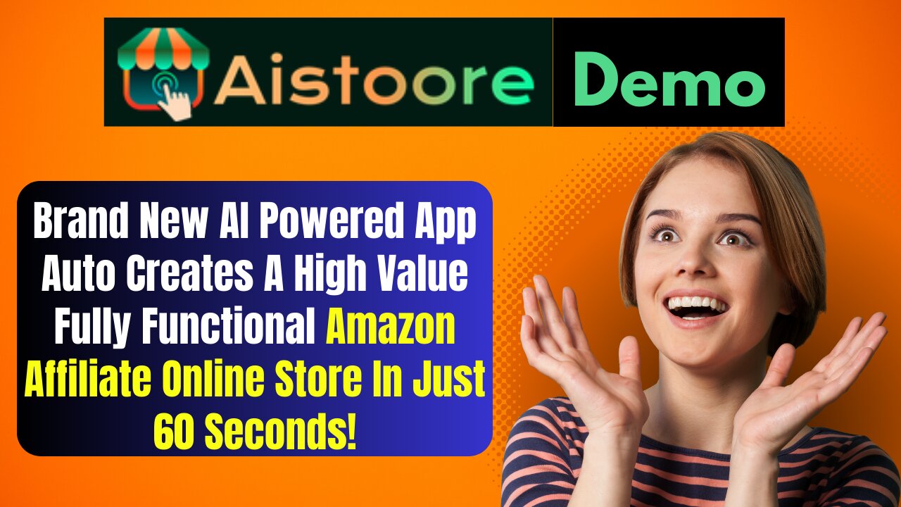 AI Stoore Demo - Auto Creates AHigh Value Fully Functional Amazon Affiliate Online Store