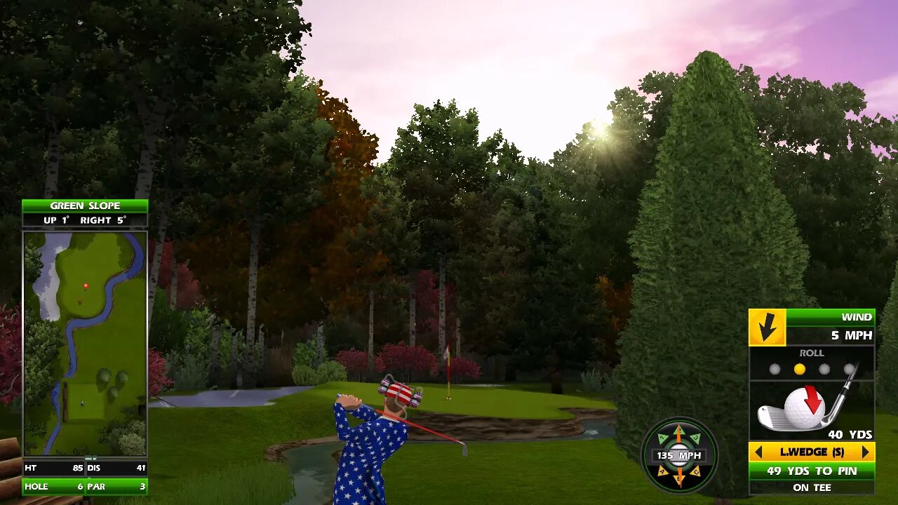 Golden Tee Great Shot on Pine Creek!