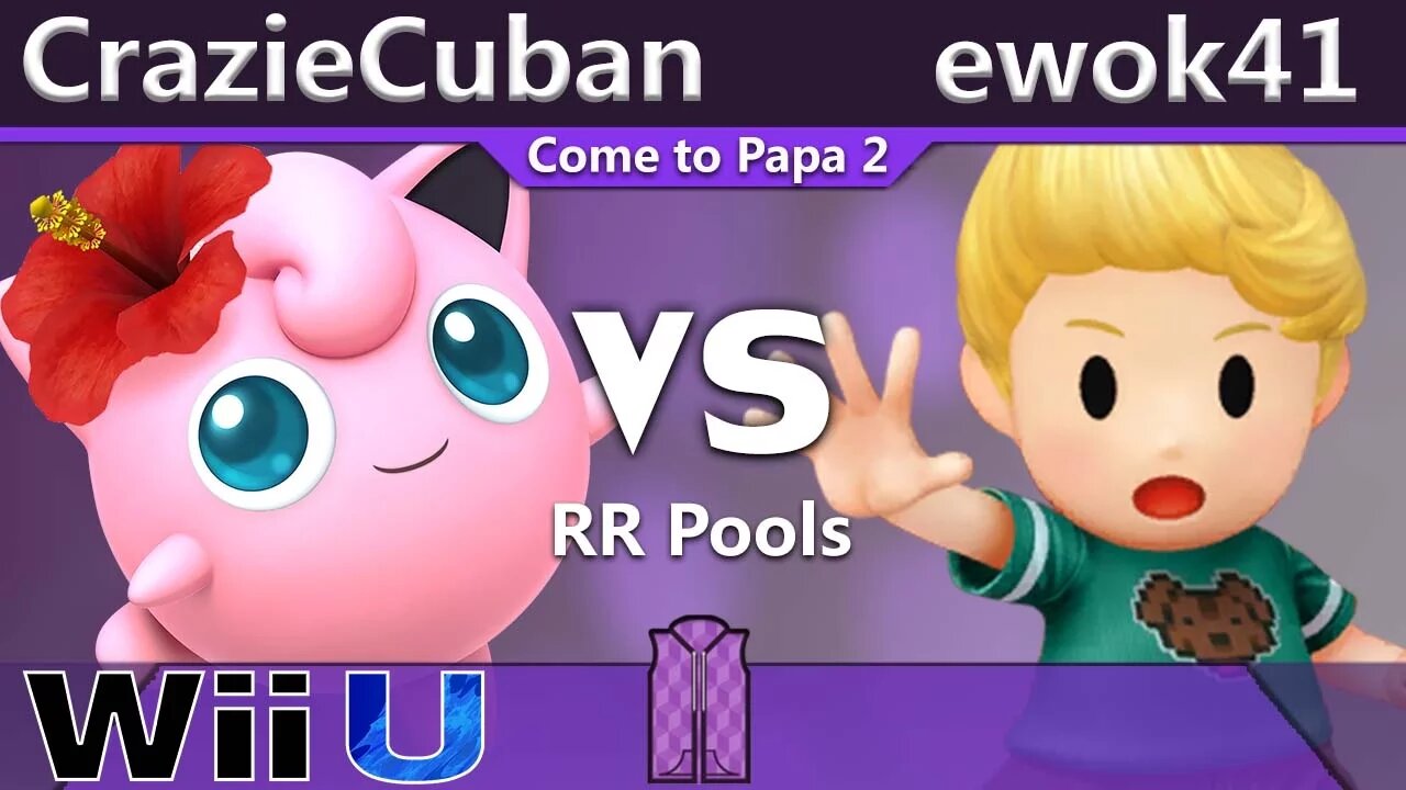 CrazieCuban (Jigglypuff) vs. ewok41 (Cloud & Lucas) - Wii U RR Pools - CTP2