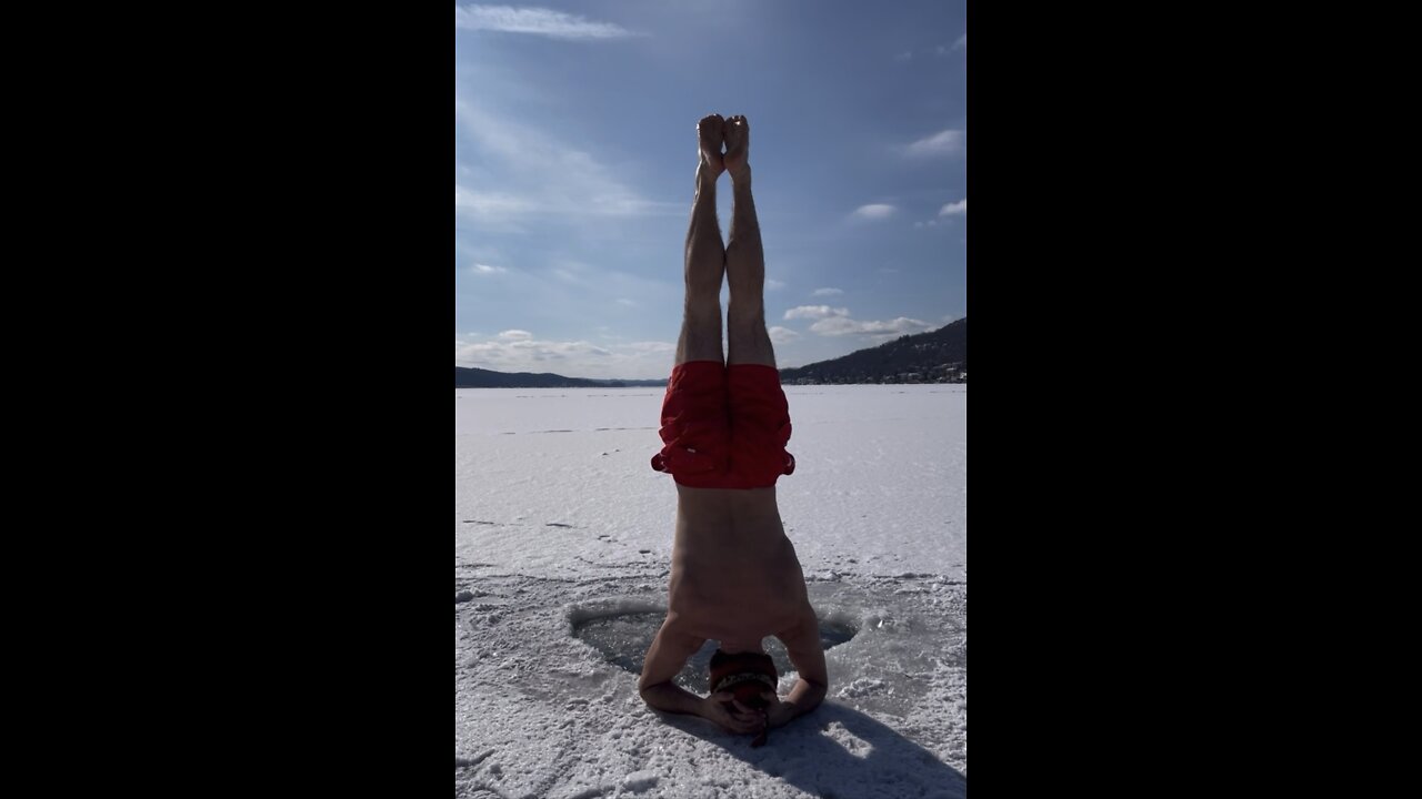 ❤️Headstand to Ice plunge #WimHofMethod