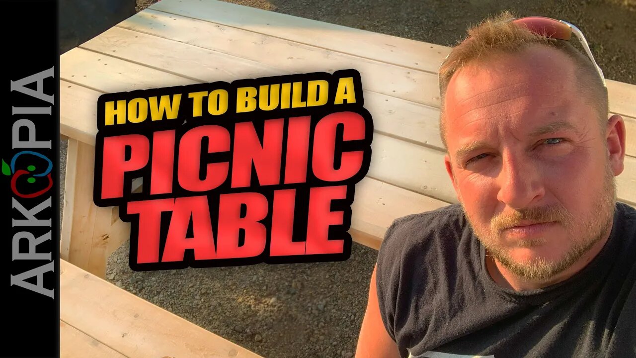 DIY Picnic Table - 45 minute build - Cut List Included - How To Video - Standard Size #Picnic #Table