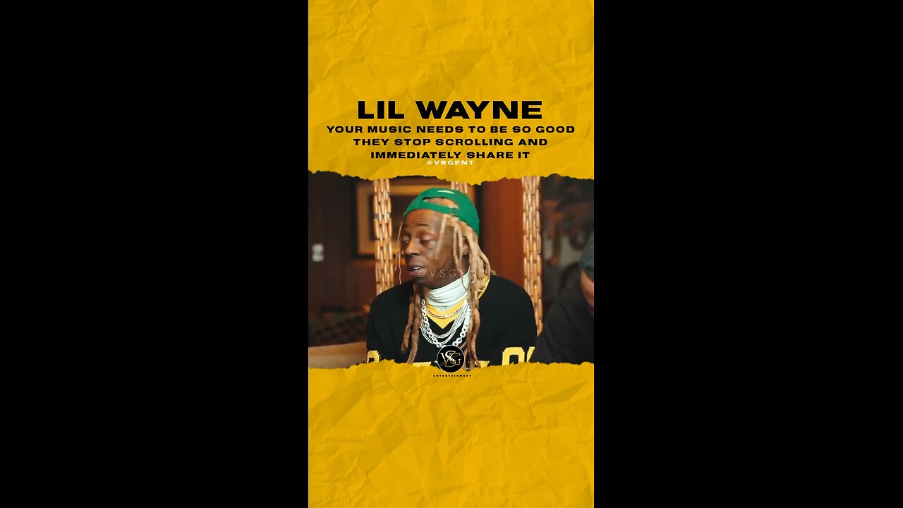 @liltunechi Your music needs to be so good they stop scrolling and immediately share it