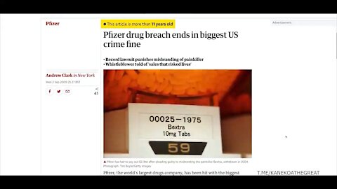 Pfizer’s Lengthy Criminal History