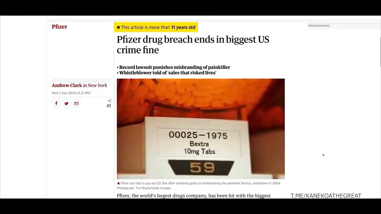 Pfizer’s Lengthy Criminal History