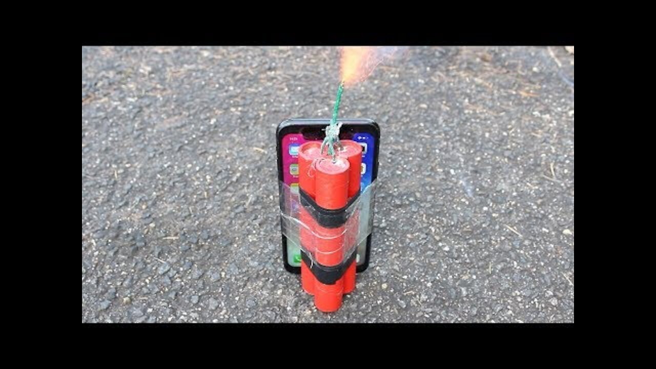 Experiment iphone x VS fire