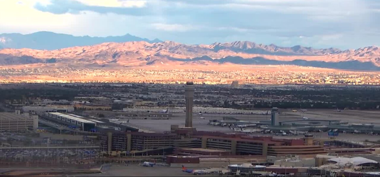 Las Vegas airport traffic down from last year