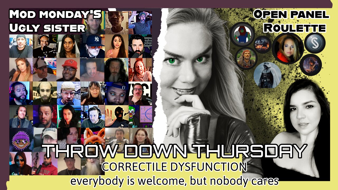 THROW DOWN THURSDAY - "Correctile Dysfunction:" everybody is welcome, but nobody cares