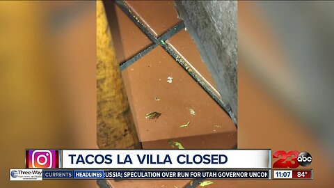 Tacos La Villa closed for health violations including live cockroaches in food area