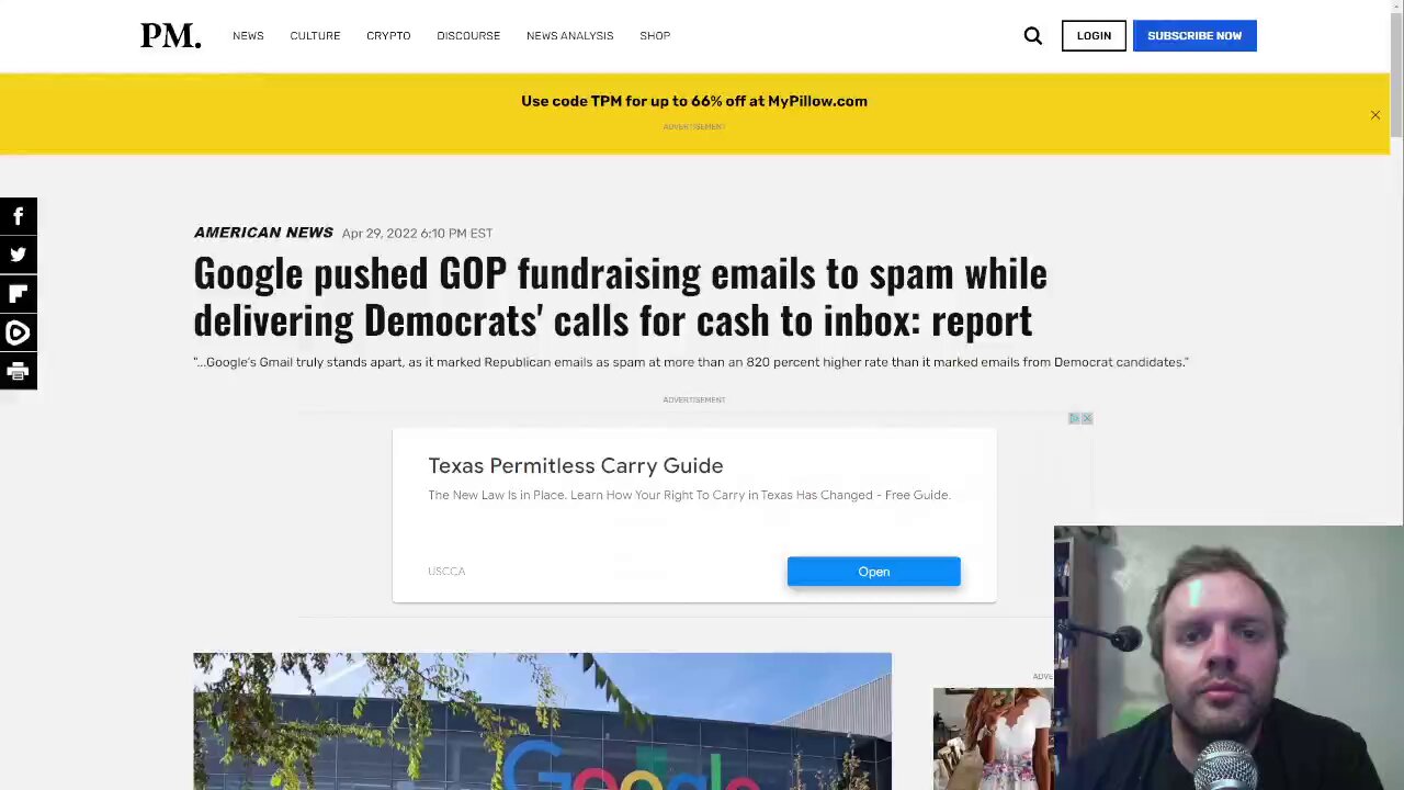 Google algorithm targeting Republican emails and sending them to spam folder