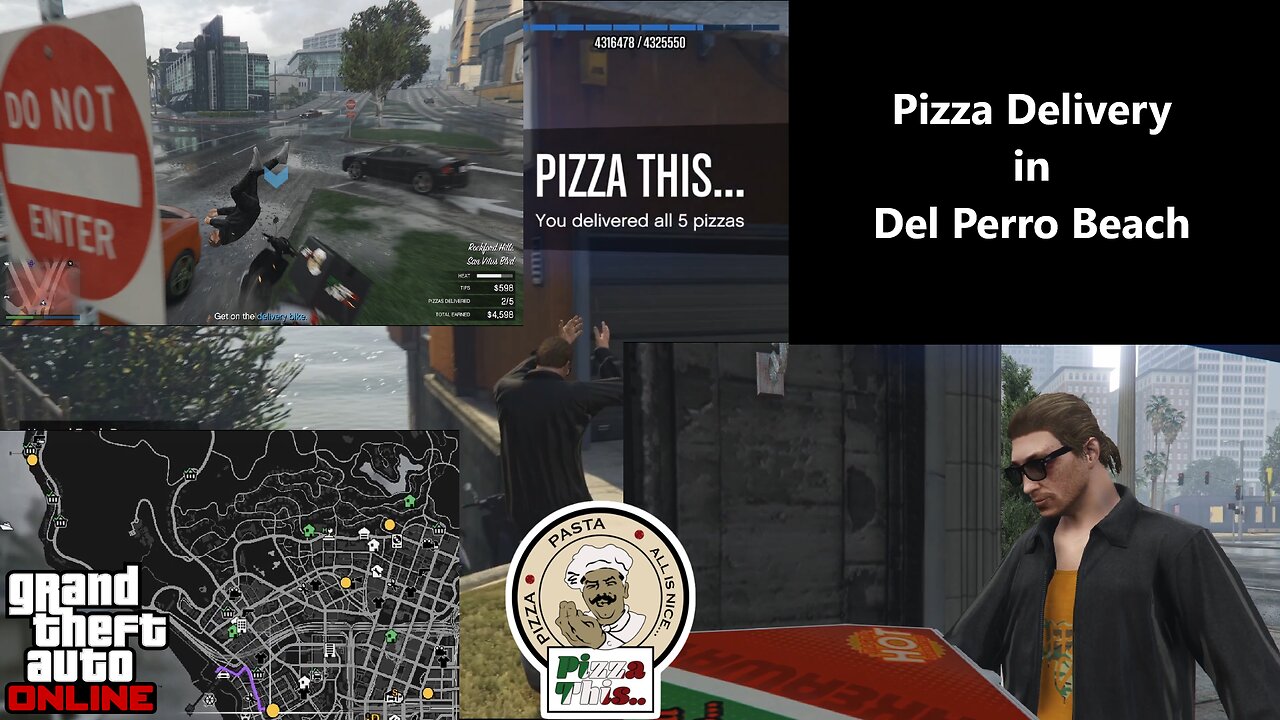 GTA Online Pizza Delivery in Del Perro Beach Day 2